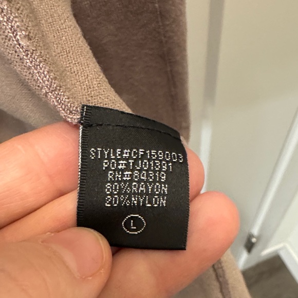 Cyrus Hooded Cardigan in Taupe. L. Like New! - Picture 2 of 4